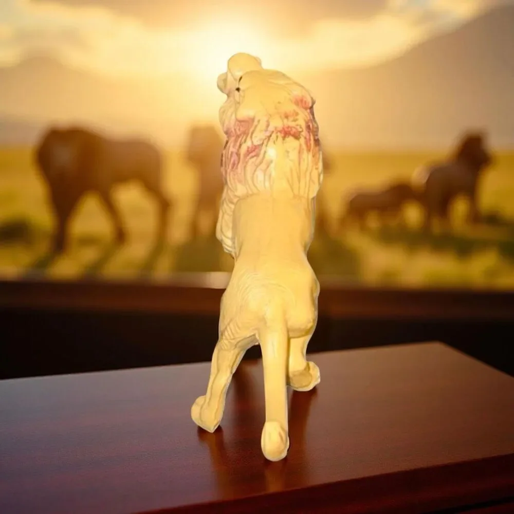 Vintage Jaru Yellow Lion Toy Figure Figurine 3.75” A40